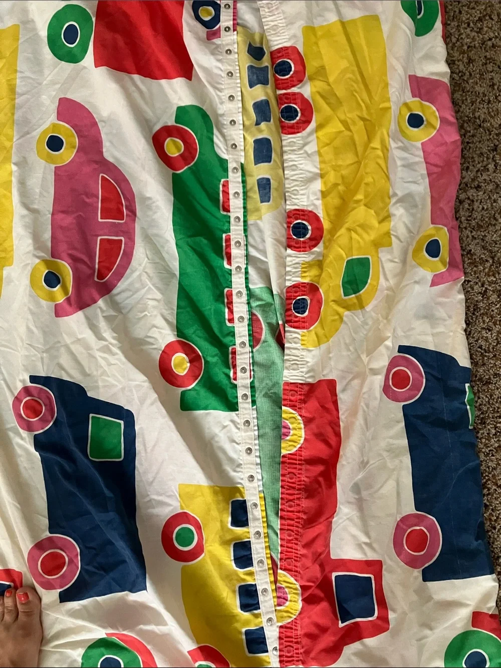 Marimekko vintage cars &trucks Dan rivers Bo boo twin duvet cover kids colorful